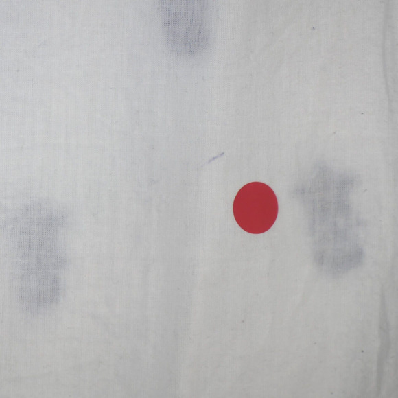 Eci Tunic Blouse Womens Small Cotton White with Blue Embroidery Tassels Boho - Picture 7 of 8